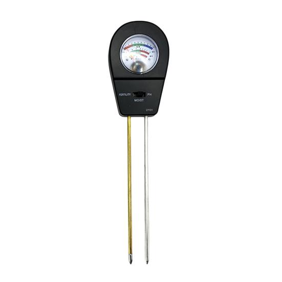 LY101 Soil PH Meter Plug-and-Play 3-in-1 Soil Tester Plant Moisture Fertility PH Detector Garden Supply