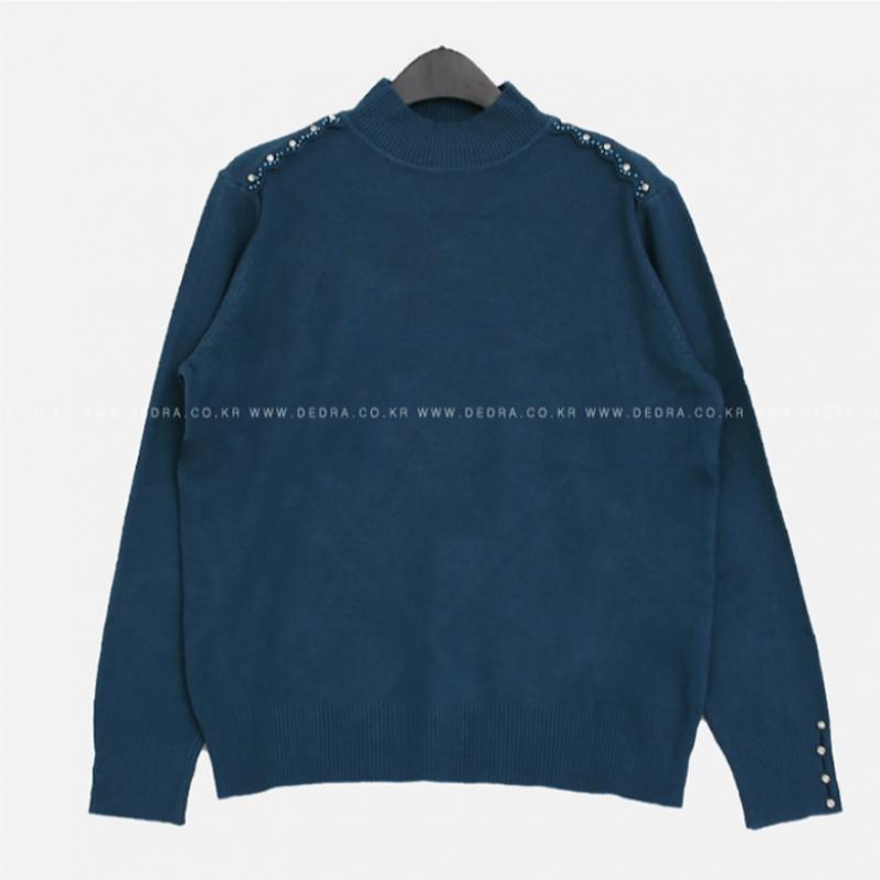 Dedra Majohn Pearl Mock Neck Knit Knd5010 Yc