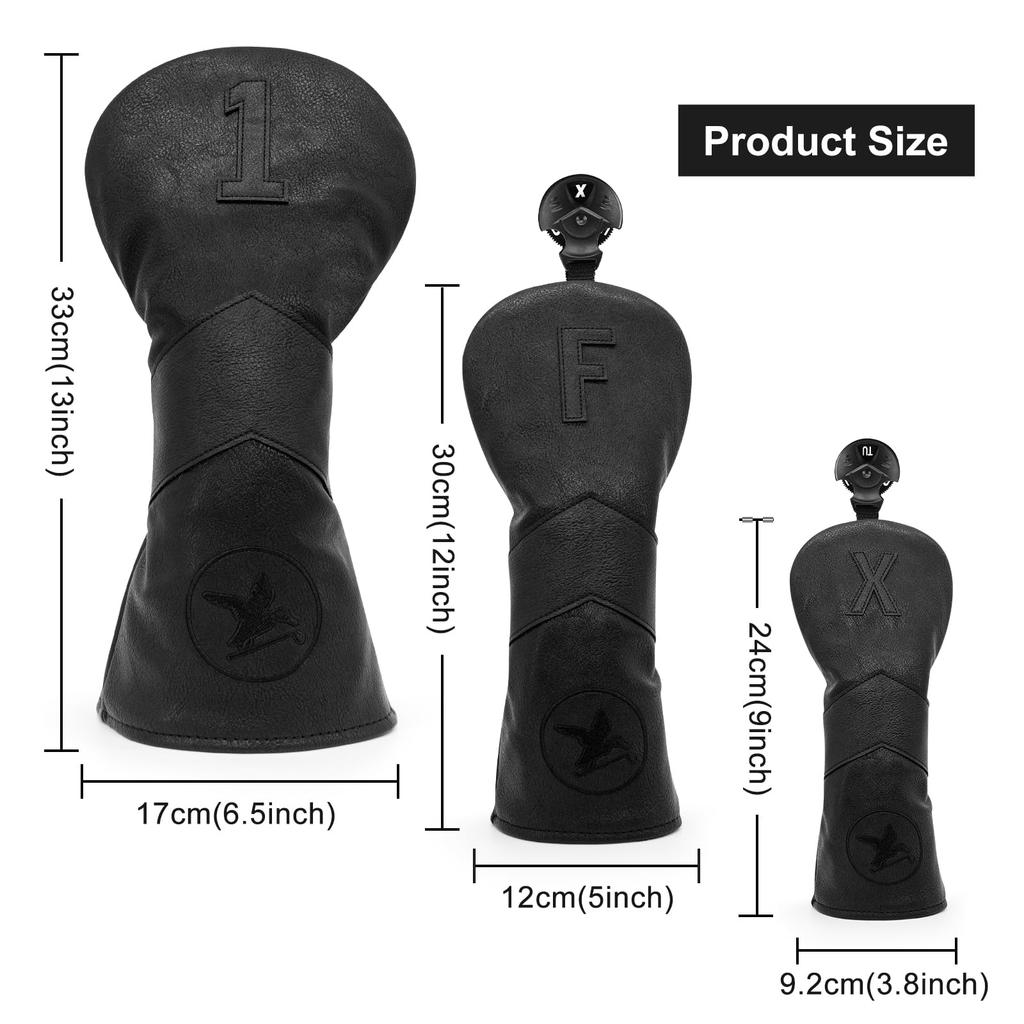Golf Club Head Cover Golf Wood Cover Cool Cat Design Golf Head Cover Golf Wood Cover Aliennana Black Eagle Driver Cover (DR) Fairway Wood (FW),