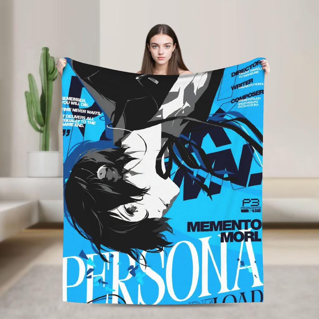 Anime P-Persona 5 Blanket  Soft Street Trend Plush Throw Blanket For Outdoor Travel Flannel Bedspread Bed Cover