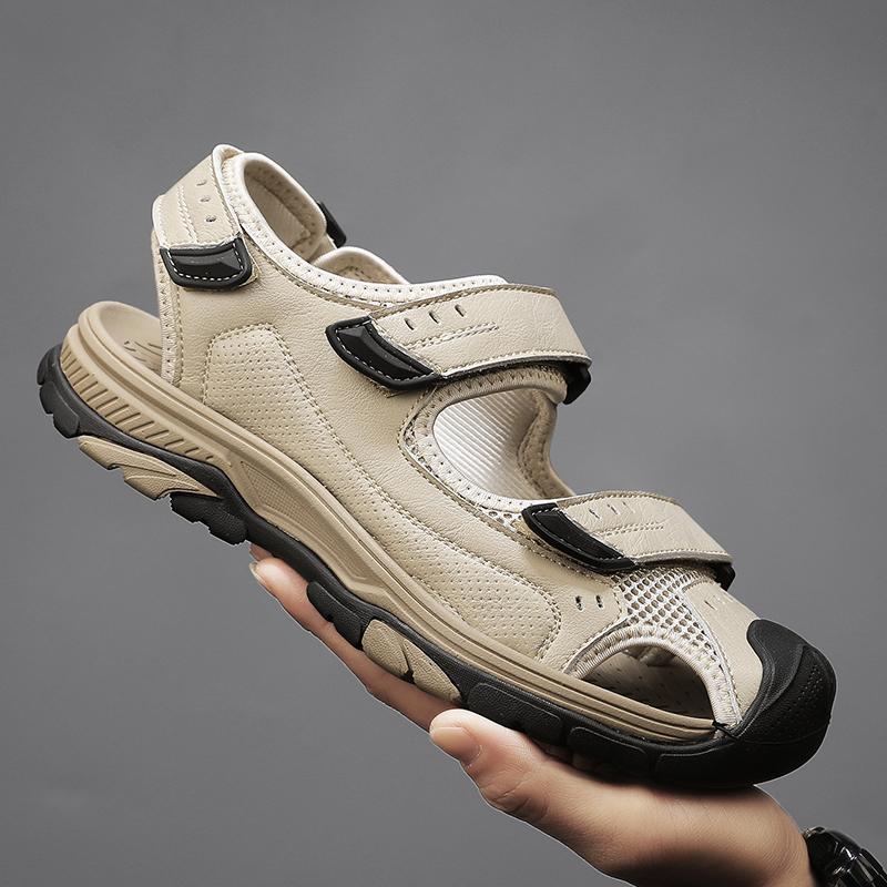 Fashion New Trend Male Summer Beach Shoes Breathable Leisure Walk Men's Sandals Fashion Hollow Out Mesh Shoes Fashion Quick Dry Men Shoe