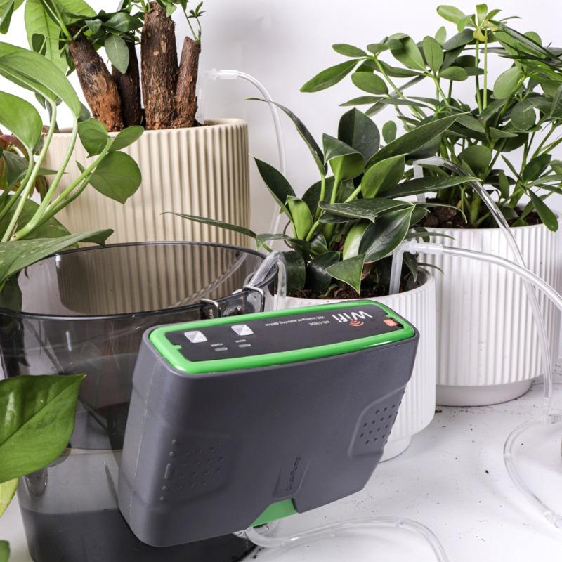 WIFI Intelligent Double Pump Automatic Flower Watering Device Mobile Phone Remote Control Watering Device Balcony Garden Art Potted Plant Irrigation