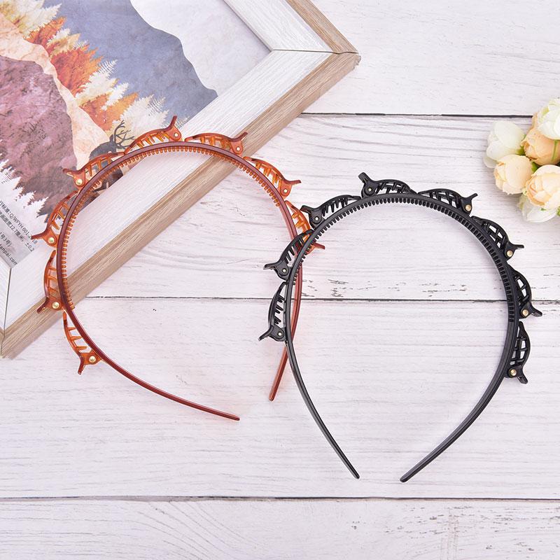 Double Bangs Hairstyle Hairpin Hairdressing Hairpin Headband Womens Headwear