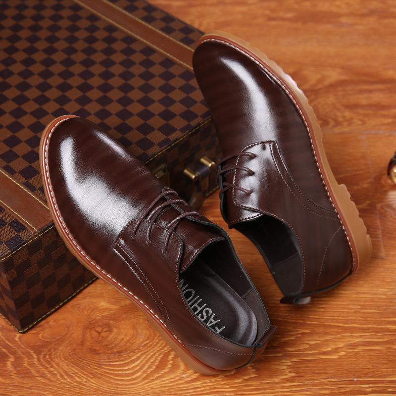 Plus velikost 48 kožené boty pro volný čas pro muže Luxusní značkové tenisky Vysoce kvalitní neformální kožené boty pro podnikání Pánské Oxfords