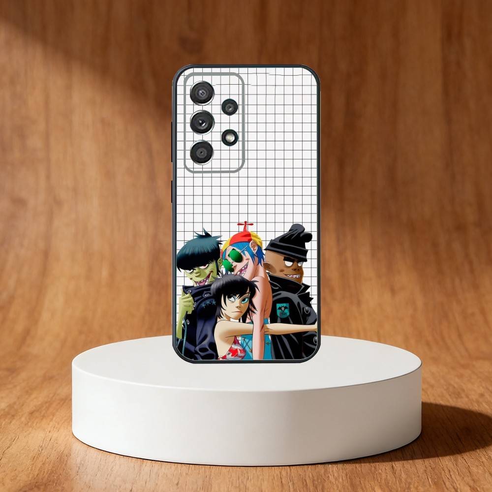Anime G-Gorillaz Handyhülle Für Samsung S25,S24,S21,S22,S23,S30,Ultra,S20,Plus,Fe,Note,10,9,5G Schwarze Hülle