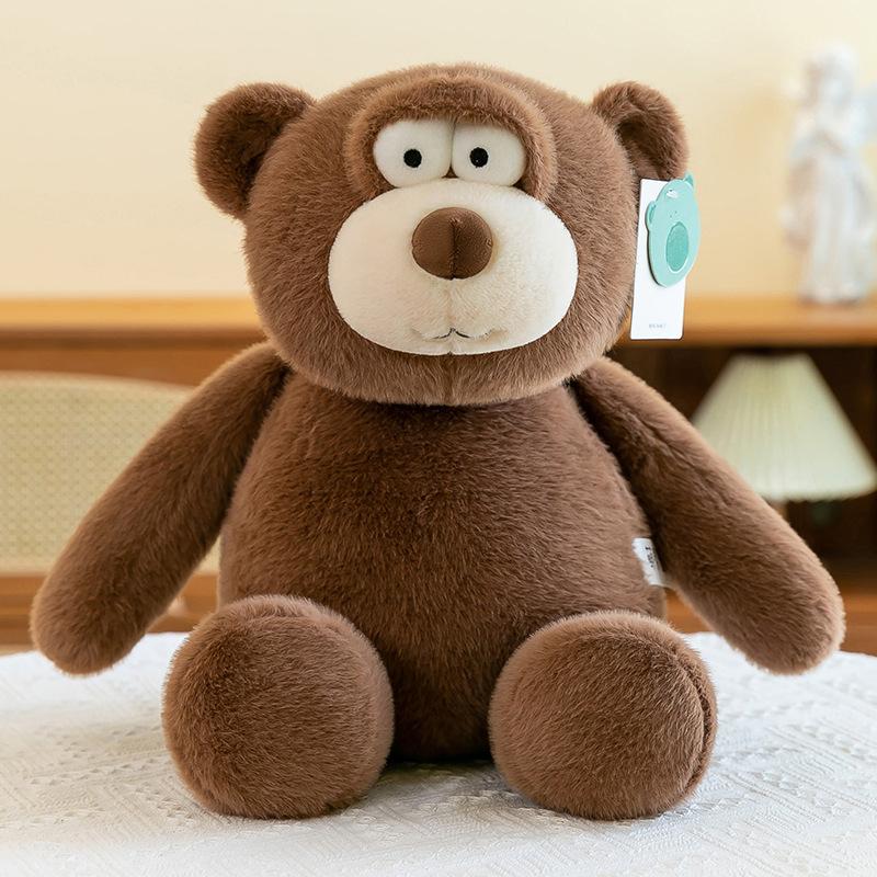 

Big Toy Stuffed Eyed Animals Plush Doll Elephant Fox Rabbit Crocodile Bear Toys Bear