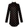 Tee Shirts For Women Fall Casual Long Sleeve Shirts Sweatshirt Vintage Printed High Neck Top Pullover