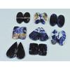 145Cts. Natural Sodalite Matched Pair Mix Cabachon Loose Gemstone 08Pair Lot C-2695