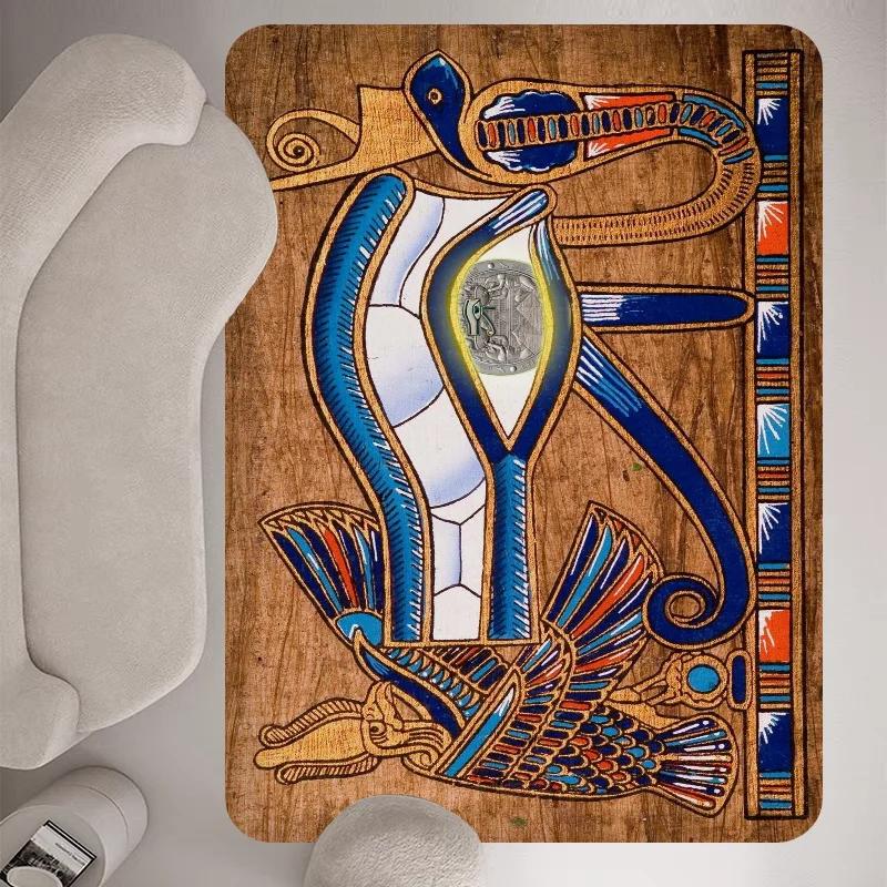 Ancient Egypt Egyptian Floor Carpet Kids Room Bedroom Decoration Balcony Anti-Slip Doormat Living Room Hotel Decor Mat