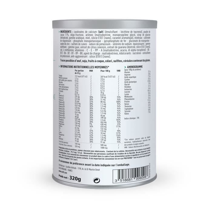 Eafit Protidyne Protéine Dynamisante Goût Chocolat 320g