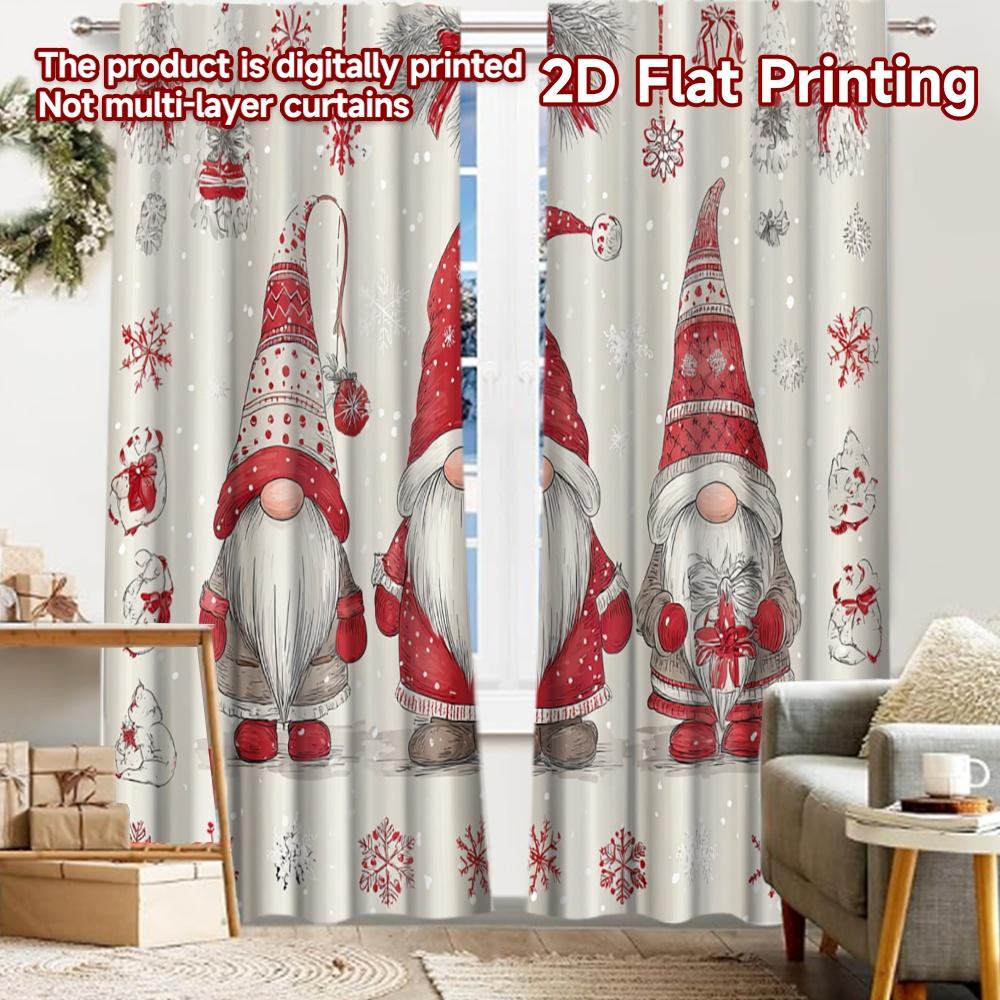 

2 шт., Шторы с плоской 2D-печатью (Без Рода) Праздничные гномы(1) Хэллоуин Фестиваль Популярные Шторы&Драпировки Полиэстер Легкий 52.50 × 116.00 cm 2 pcs