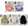 Waterproof Student School Bag Nylon Large Schoolbag Multi-function Backpack  Travel