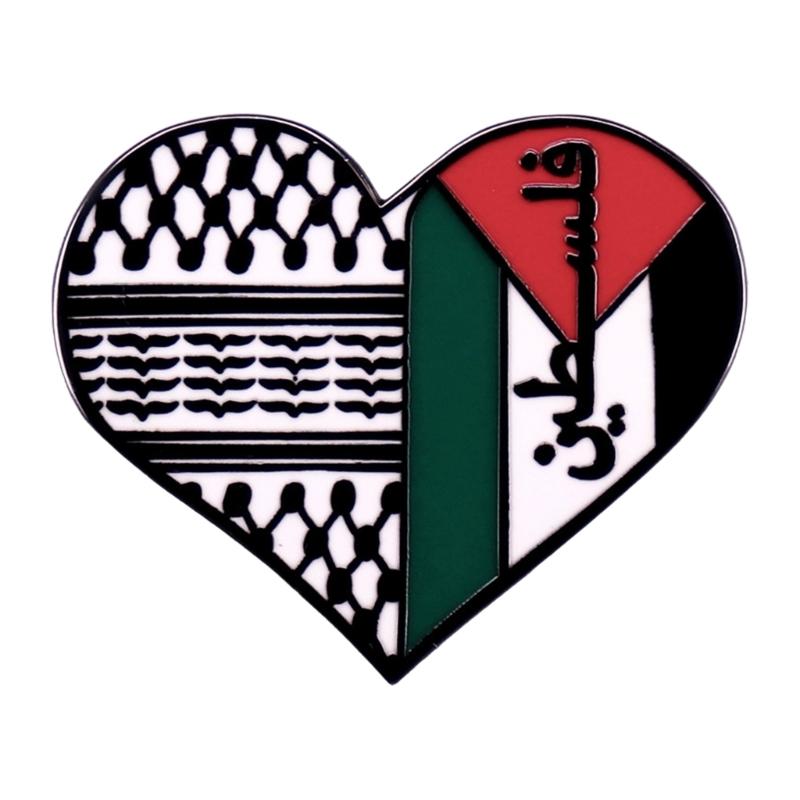 Значок Палестины Элегантный значок-булавка Палестины Броши Палестины Фиксированная булавка для одежды Ювелирные изделия для одежды для модных образов 1