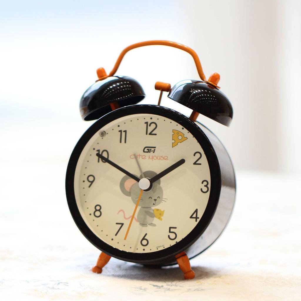 Cartoon High Volume Alarm Small Alarm Clock Silent Student Using Bedside Creative Personality Lazy Children Clock Luminous Alarm Clock