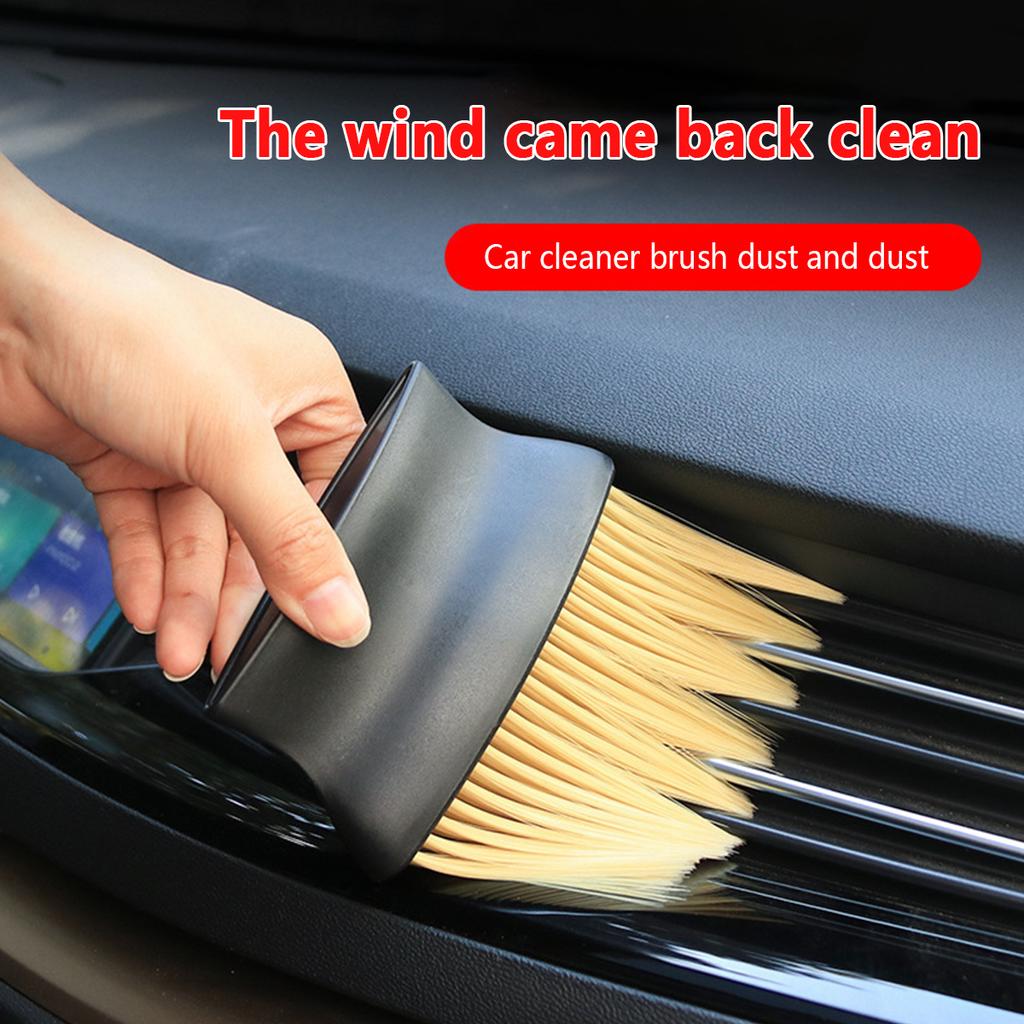 Car Air Outlet Cleaning Brush Soft Bristles Interior Cleaning Tool Car Crevice Dust Removal Brush Multipurpose Detailing Brush