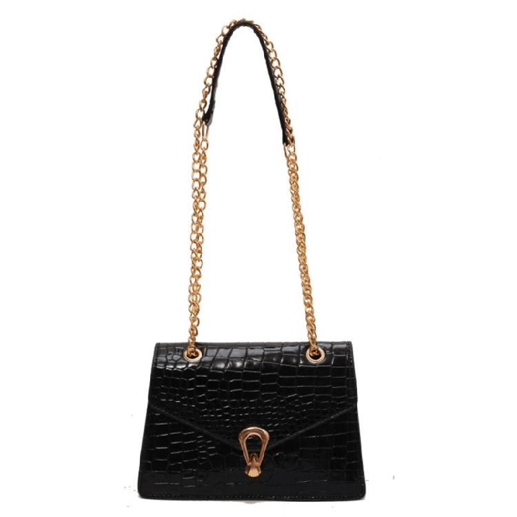 Alligator Print Crossbody Bag Shoulder Bag for Girl Women Solid Color Bag