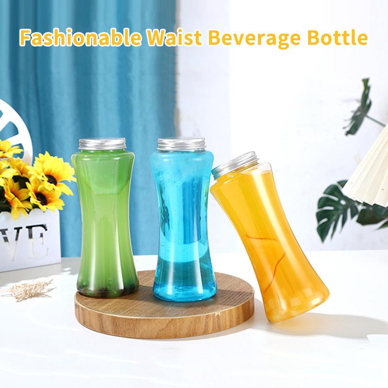 400/500Ml Portable Fruit Juice Cold Brewed Tea Bottle Transparent Plastic Beverage Bottle Disposable Milk Tea Bottle