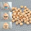 Figure Head Hair Hat Faces Expression DIY Bricks Building Blocks Model Kids Toys Boy Girl Gift Creative Laugh Cute Facial Leduo