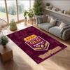 Queensland Maroons Kristall Samt Teppich, Personalisierte rutschfeste Fußmatte mit individuellem Namensschriftzug für Heimdekoration Geschenk