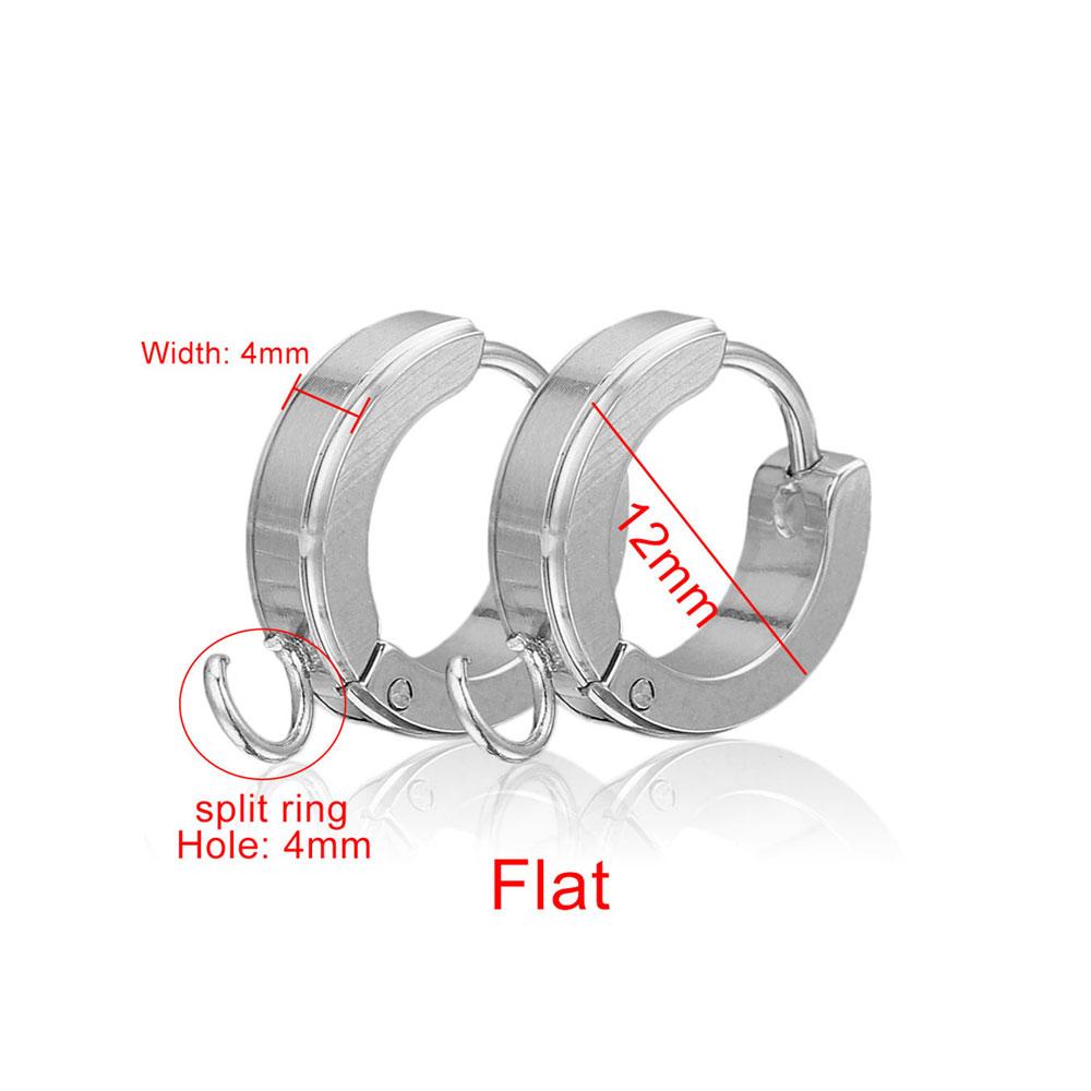 10pcs Gold Stainless Steel Hoop Earrings Hooks Round Earring Post for Women DIY Earrings Making Supplies Jewelry Accessories