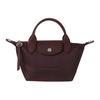 Longchamp Le Pliage Néo 17 Short Handle Fabric Dumpling Bag Mini Women Handbags Dark-Red 1500598P52