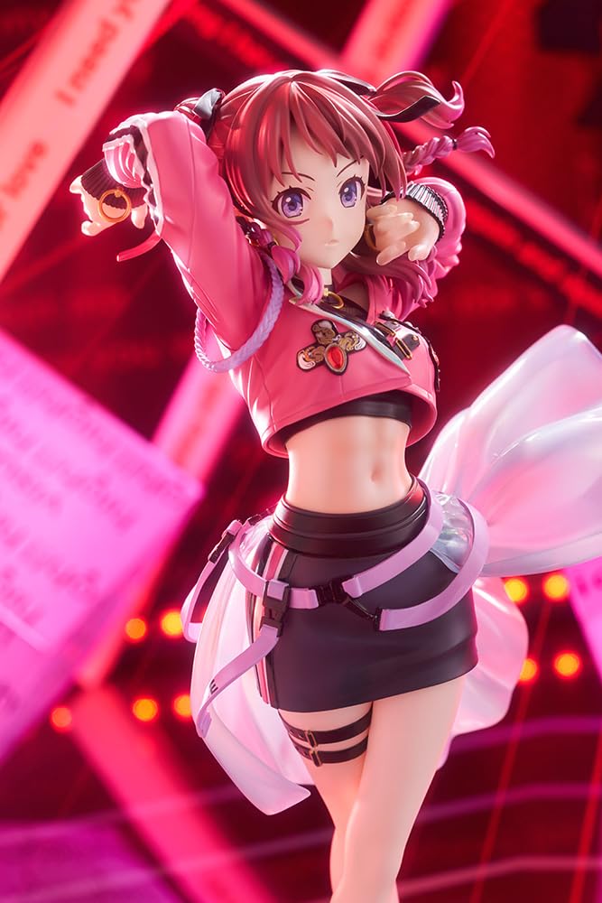 Kotobukiya Gakuen Idolmaster Hanaumi Saki My Scale Approximately 240mm PVC Painted Finished Figure -Fighting Way- 1/7