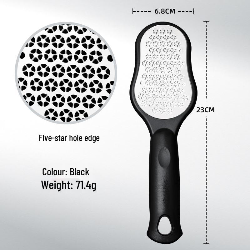 Stainless Steel Foot Scrubber: Removes Dead Skin & Calluses, Anti-Splash Design.