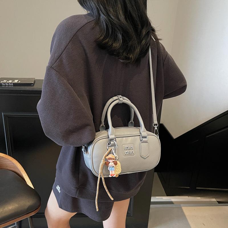 Handbag Women's New Fashion Portable Small Square Bag Solid Color Versatile Messenger Bag