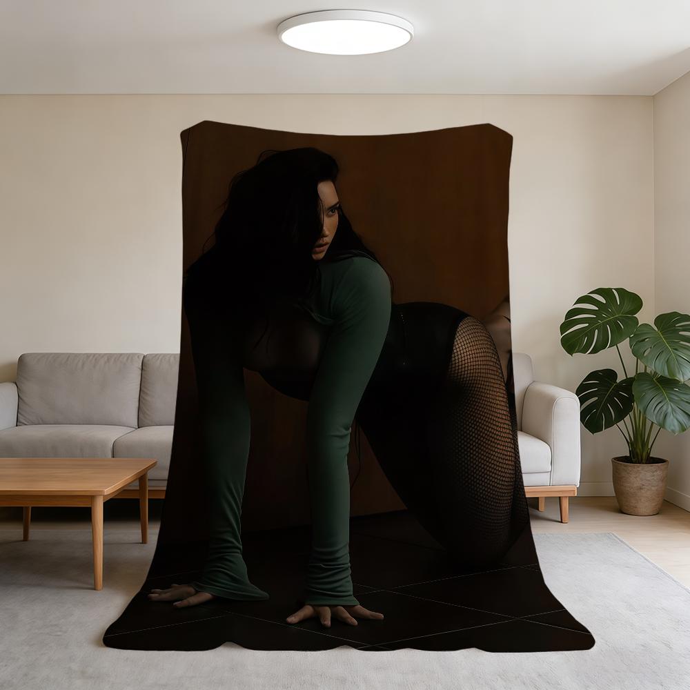 Blanket D-Demi Super Warm Comfortable Plush Throw Blanket Singer Child Home Sofa Bedroom Lovato Gift