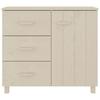 Sideboard HAMAR Honey Brown 90 X 40 X 80 Cm Solid Pine Wood
