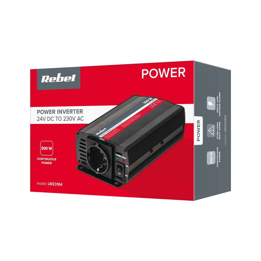 24V 230V Auto-Spannungswandler 300W/600W Rebel