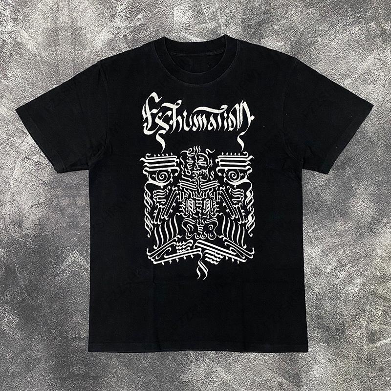 

90s Hip Hop TShirt Streetwear Men Vintage Graphic American Style Fashion Baggy Pure Cotton Tops Leisure Short Sleeves 4XL