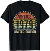 Design Street Wear Short Sleeve Birthday Gift Summer Style T-shirt Men's Wear Novelty Retro 1976 Make Personality Casual 1979