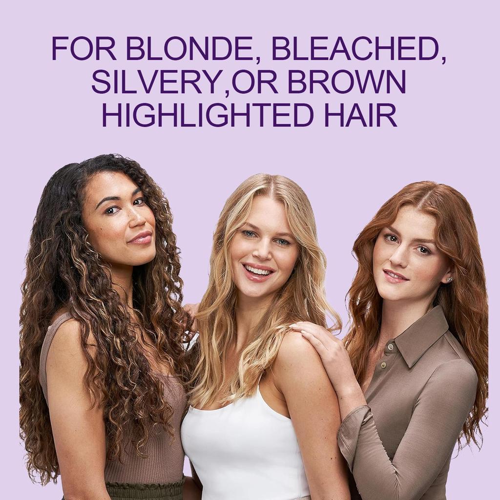 Purple Shampoo-for Blonde, Bleached, Silver, or Brown Highlighted Hair-Suitable for All Hair Types, 200ml