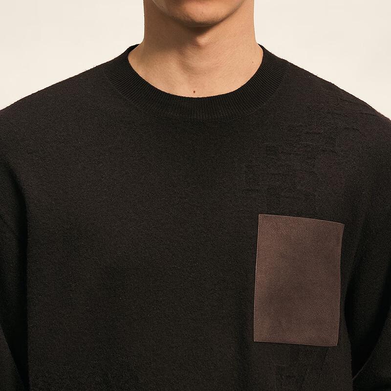 GXG Men's Winter Loose Round Neck Wool Sweater