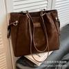 Large-capacity bag women's 2025 new autumn and winter high-end retro work commuter tote bag going out shoulder bag