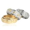2026 European and American Fashion Religion Turns Six-character Mantra Ring, Retro Men's Ring