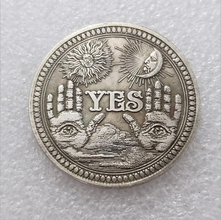 Antique Brass & Silver-Plated Vagrant Coin No