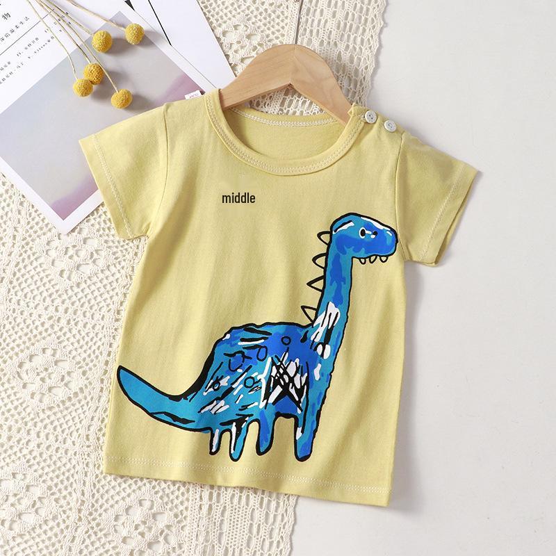 Summer Kids' Pure Cotton Short Sleeve T-shirt for Boys & Girls