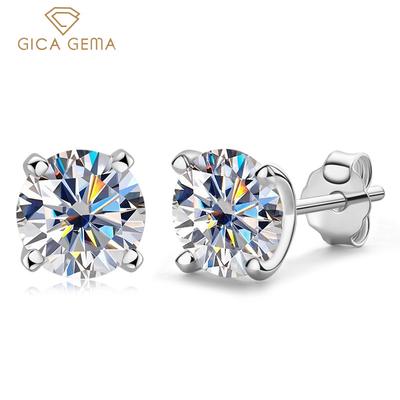 Sliver 925 Jewelry New 1 karátový čtyřdráp Jemný personalizovaný prsten pro ženy Jemné vysoce kvalitní klasické šperky Svatební párty dárky Nový trend