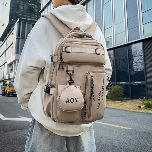 Schoolbag wholesale new trendy cool men and women backpack large capacity travel leisure backpack fashionable versatile student bag