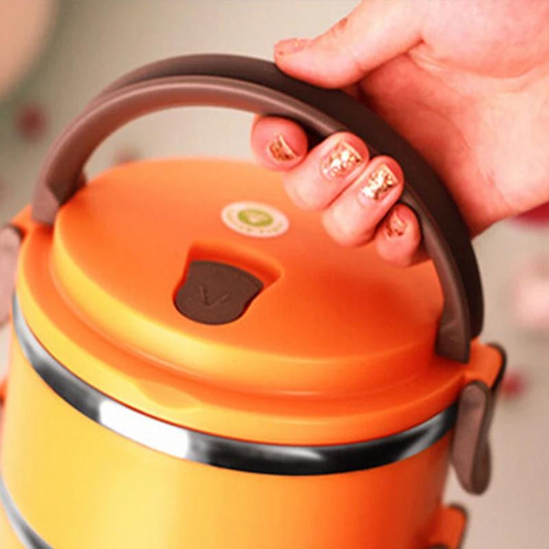 Thermal Lunch Box for Office Lunchbox Thermos Lunch Case Food Container Camping SuppliesStainless Steel Bento Box