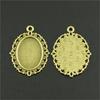 Oval Blank Bezel Tray 13x18mm Photo Cabochon Charm DIY Resin Epoxy Craft Supplies For Jewelry Making