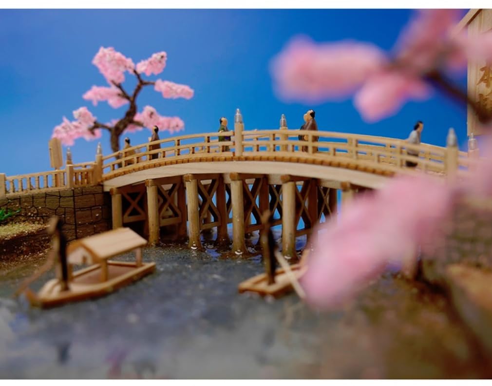 Woody Joe Stations of the Wooden Model Assembly Kit Fifty-three Tokaido Nihonbashi, (Diorama)