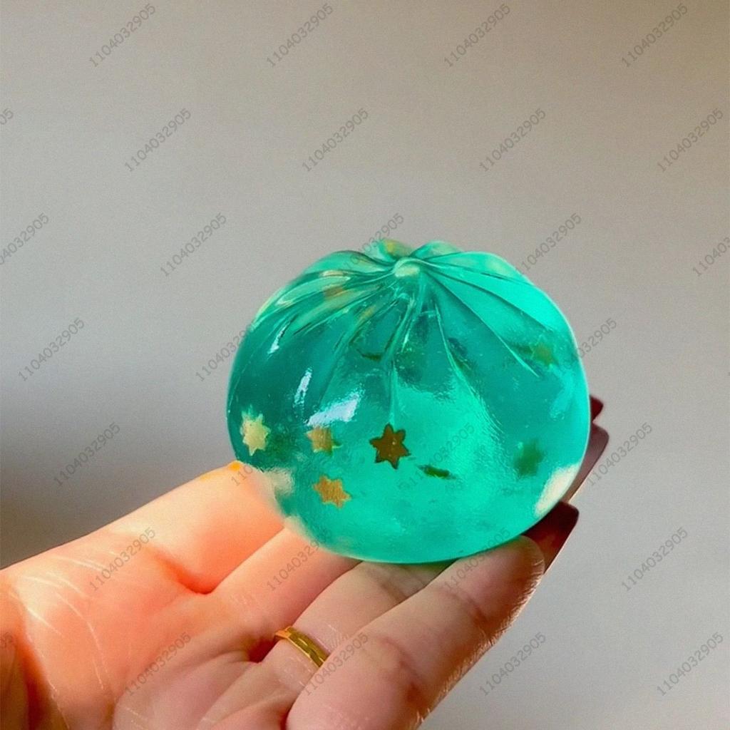 Pallina Anti-Stress a Forma di Panino alla Menta, Pallina Antistress Non Rimbalzante, Giocattolo Fidget, Giocattolo Sensoriale ASMR, Sollievo dallo Stress per Bambini e Adulti, Esercizio per le Mani