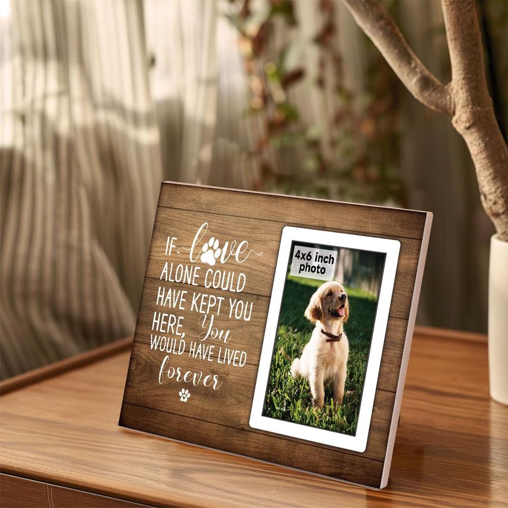Pet Memorial Gifts, Dog Memorial Gifts for Loss of Dog, Sympathy Gifts for Loss of Dog Cat, Pet Remembrance Gift, Dog Picture Frame, Cat Memorial