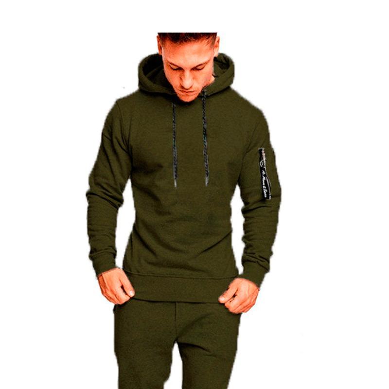 Nowa męska sportowa i rekreacyjna bluza typu pulower w kamuflażu, kamuflażowy top sublimowany