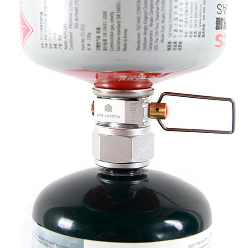 

Camping Plus Gas Converter Shifter Refill Flat Tank Conversion Adapter срібний