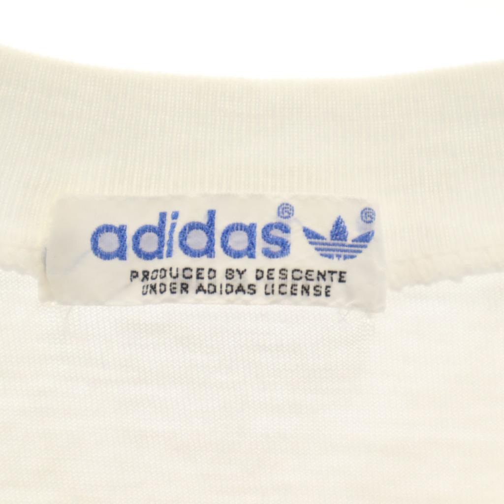 Adidas 70s 80s Vintage Trefoil Logo Short Sleeve T-shirt S Descente Men's Used