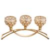3 Arms Crystal Candelabra Candle Holders Metal Candlesticks For Home Dinning Table Centerpieces Candelabrum Home Decor Crafts